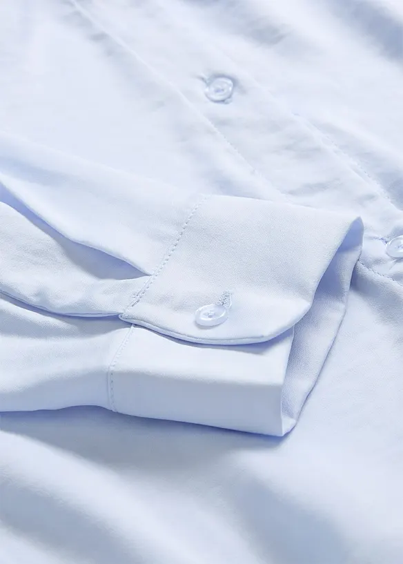 Hemdbluse aus flie&szlig;endem Satin, bonprix