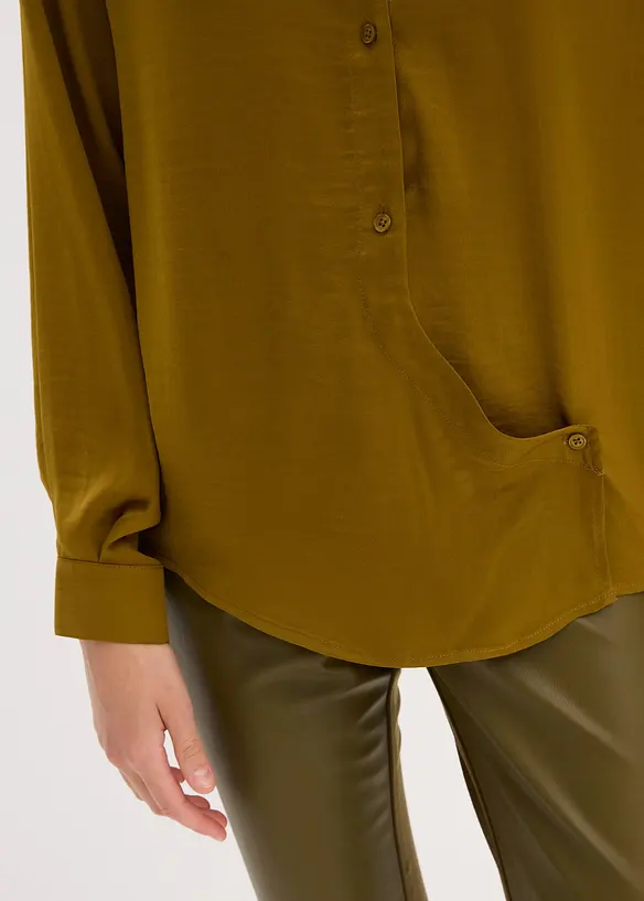 Chemisier en satin fluide, bonprix