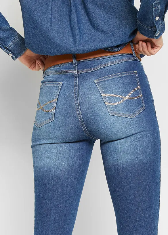 Skinny-Jeans Mid Waist, Stretch, bonprix