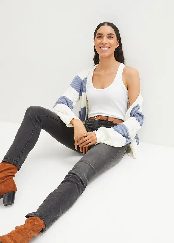 Jean slim taille haute, sculptant, bonprix