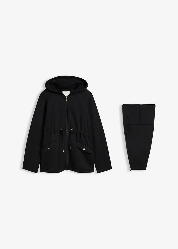 3-in-1 Sweatjacke f&uuml;r die Schwangerschaft und danach mit Babyeinsatz, bonprix