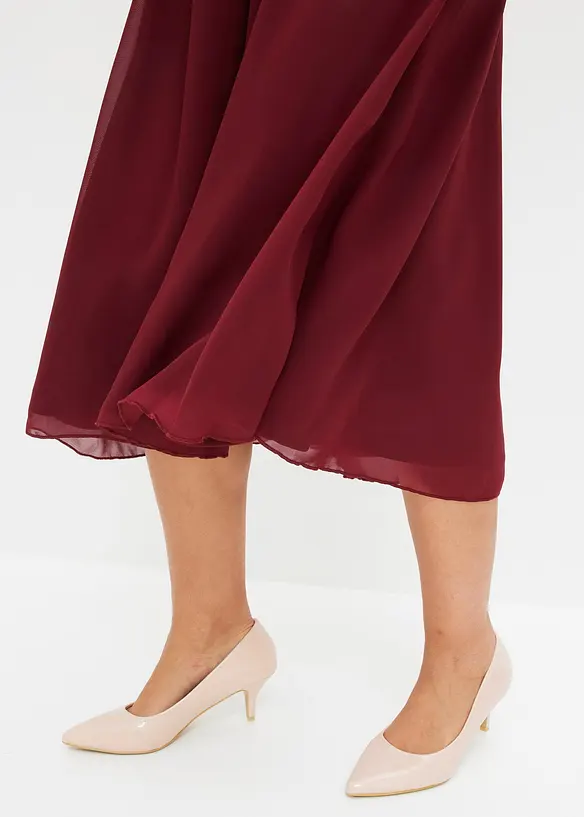 Chiffonkleid mit Strassstein-Applikation, bonprix