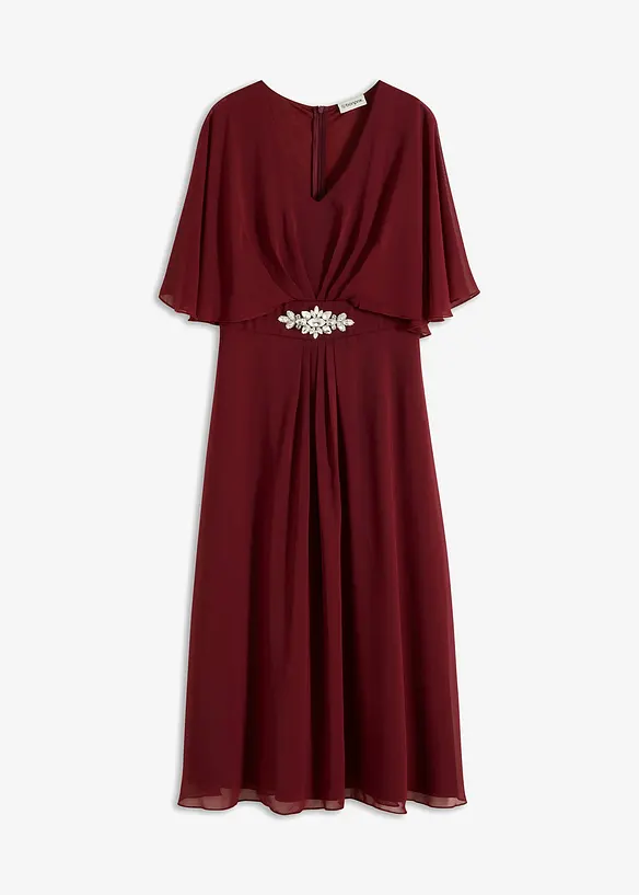 Chiffonkleid mit Strassstein-Applikation, bonprix