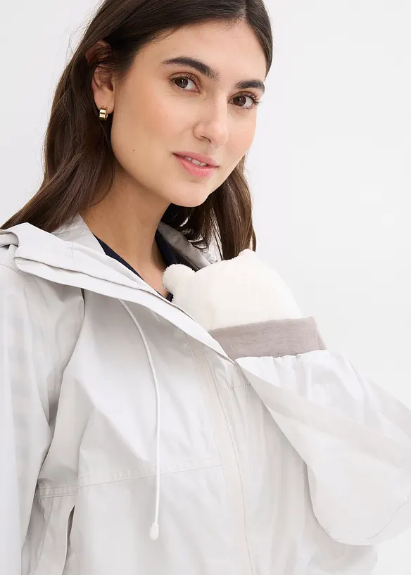 Veste de grossesse ultra-l&eacute;g&egrave;re imperm&eacute;able et coupe-vent, fonction portage, bonprix