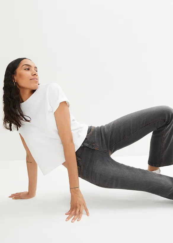 Bootcut Jeans Mid Waist, Stretch, bonprix