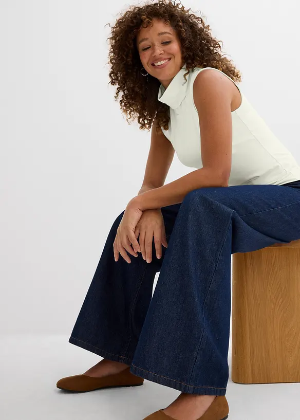 Top mit Rollkragen aus elastischer Polyamidware, bonprix