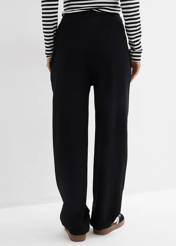 Pantalon sweat de grossesse, largeur r&eacute;glable, 100% coton, bonprix