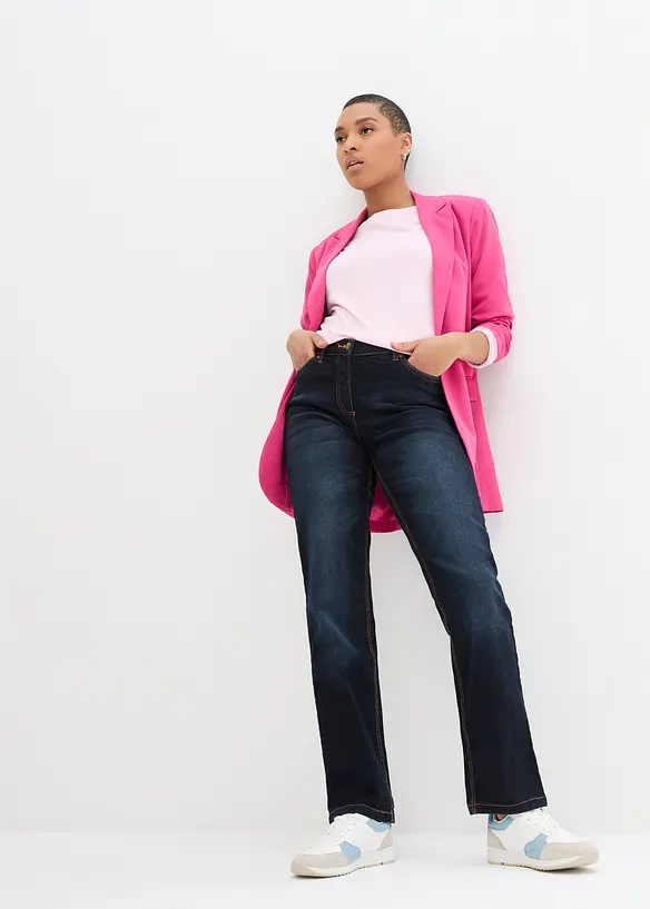 Straight-Jeans Mid Waist, Bequembund, bonprix