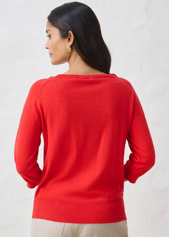 Pullover mit Seidenanteil, bonprix