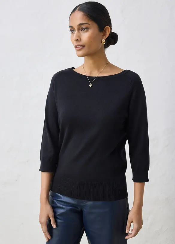 Pullover mit Seidenanteil, bonprix