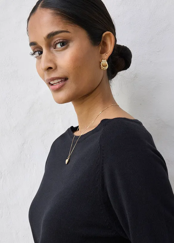 Pullover mit Seidenanteil, bonprix