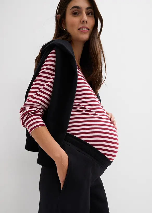 Pantalon de grossesse 2en1 &agrave; bande ventrale r&eacute;glable, bonprix