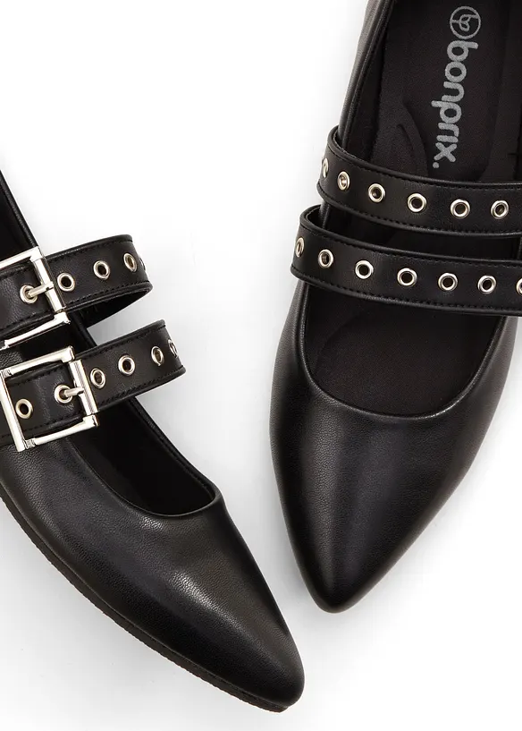 Ballerines &agrave; brides et premi&egrave;re rembourr&eacute;e, bonprix