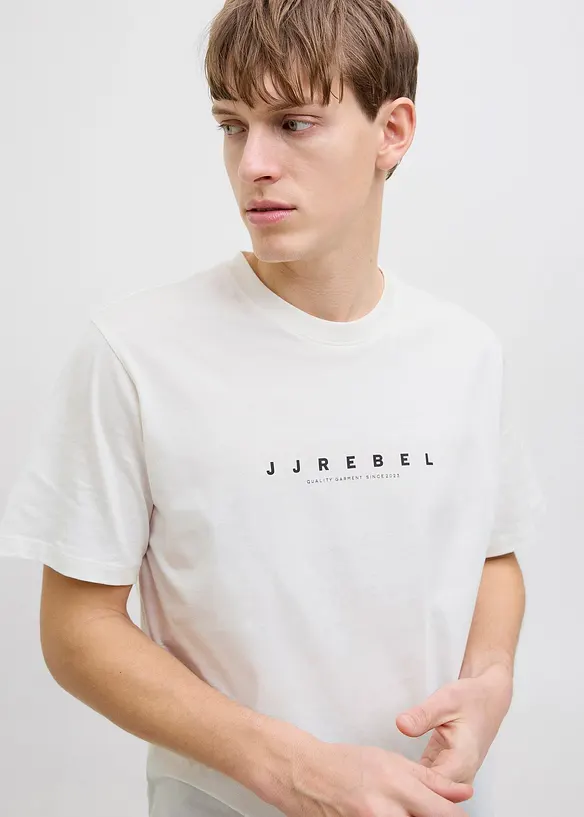 JJ REBEL T-Shirt aus reiner Baumwolle, Loose Fit, JJ REBEL