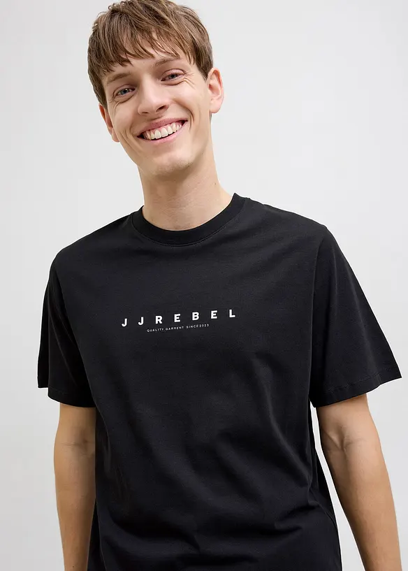 JJ REBEL T-Shirt aus reiner Baumwolle, Loose Fit, JJ REBEL