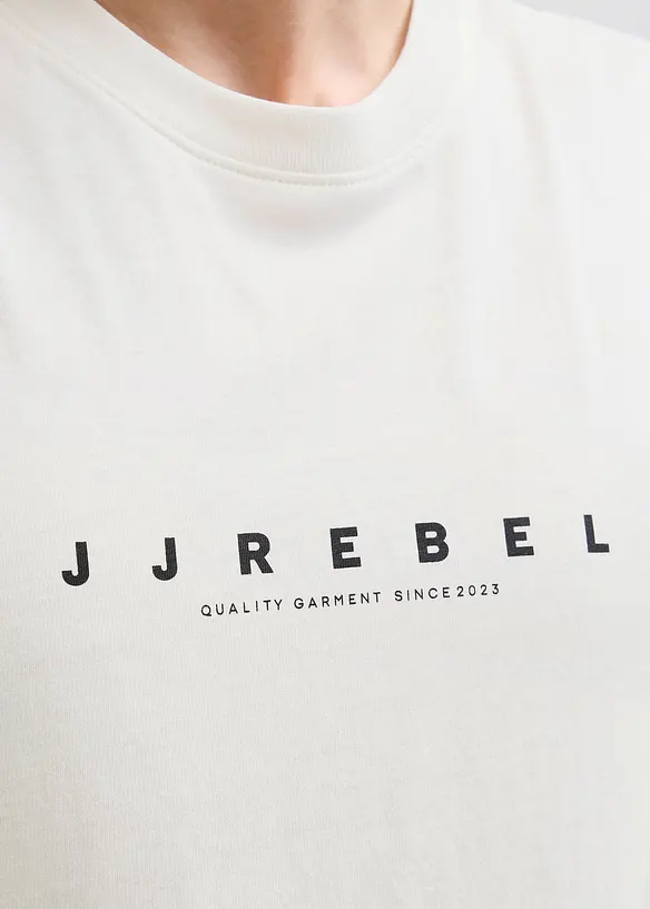 JJ REBEL T-Shirt aus reiner Baumwolle, Loose Fit, JJ REBEL