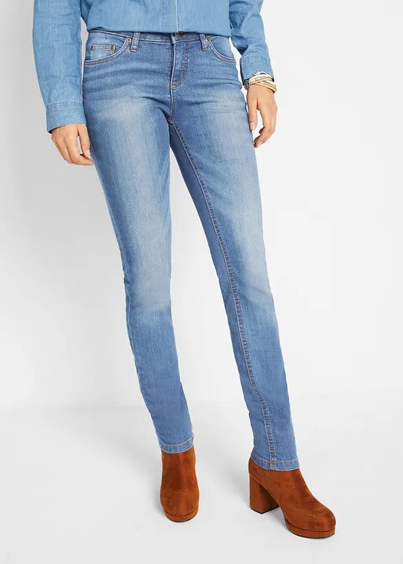 Skinny Jeans Mid Waist, Stretch, bonprix