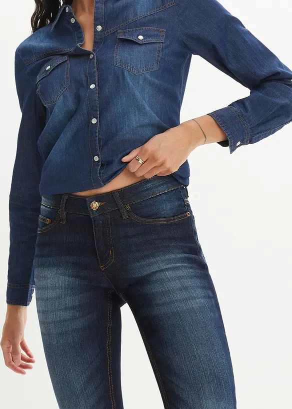 Skinny Jeans Mid Waist, Stretch, bonprix