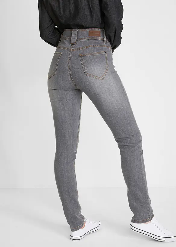 Jean slim taille haute, extensible et confortable, bonprix