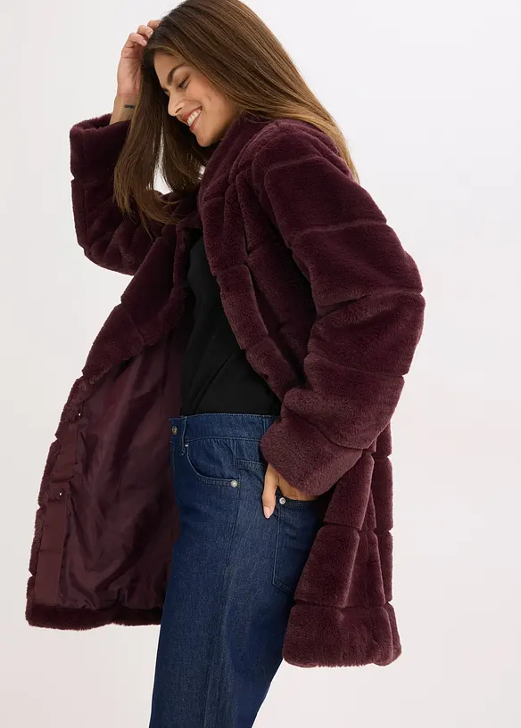 Manteau en tissu peluche, bonprix