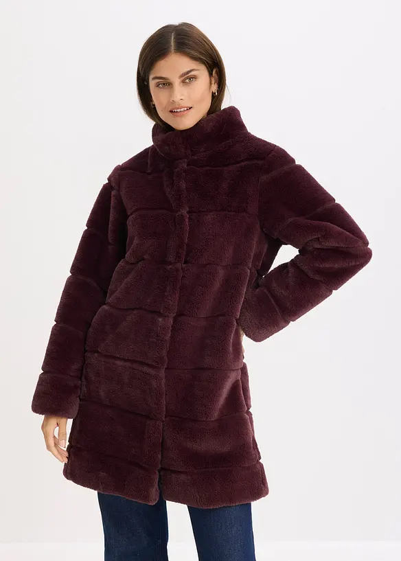 Manteau en tissu peluche, bonprix