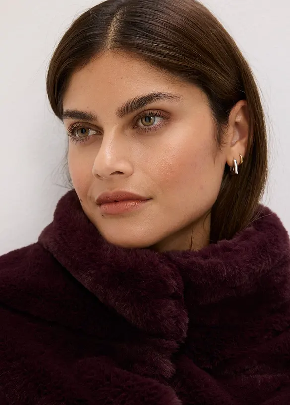 Manteau en tissu peluche, bonprix