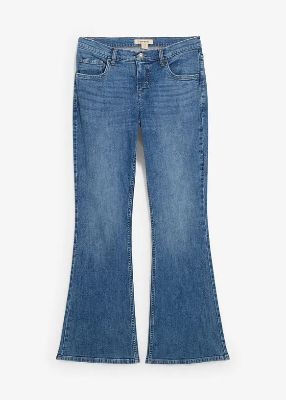Flared-Jeans Mid Waist, bonprix
