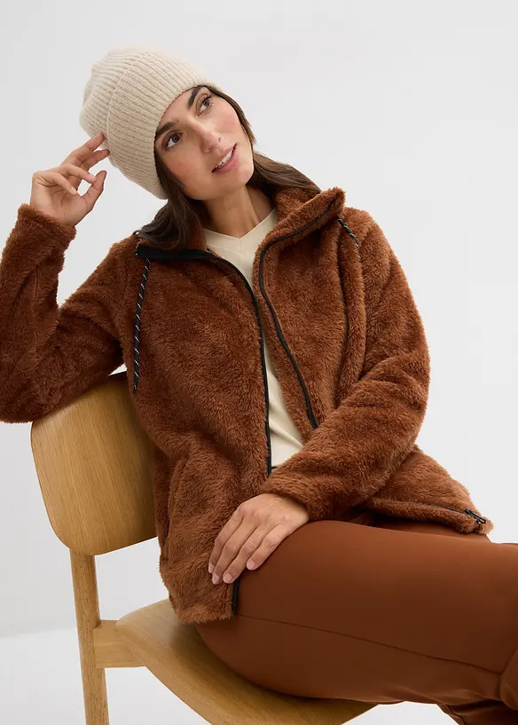 Teddy-Fleece Jacke, bonprix