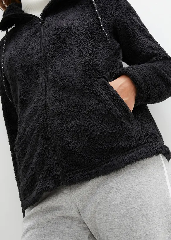 Teddy-Fleece Jacke, bonprix