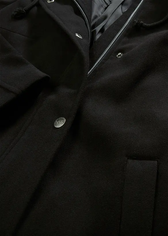 Mantel aus Wollimitat, Maxi-L&auml;nge, bonprix