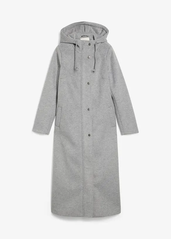 Mantel aus Wollimitat, Maxi-L&auml;nge, bonprix