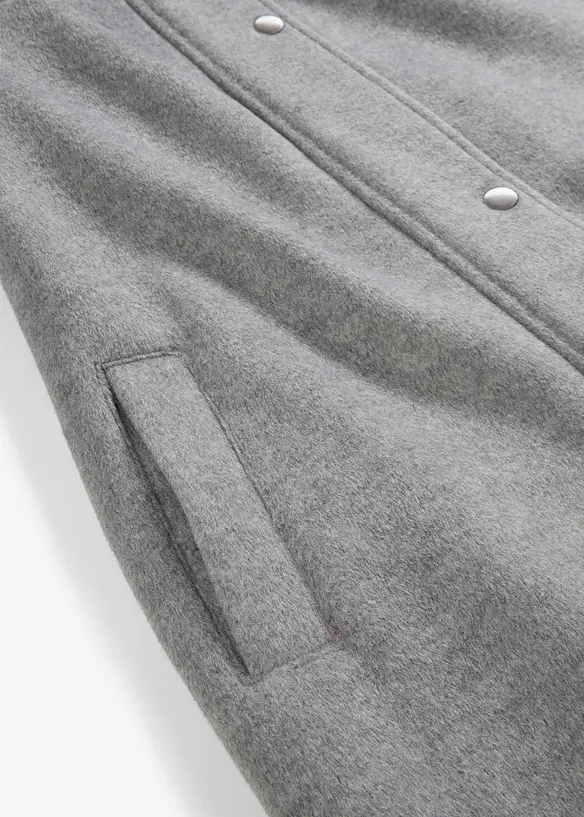 Mantel aus Wollimitat, Maxi-L&auml;nge, bonprix
