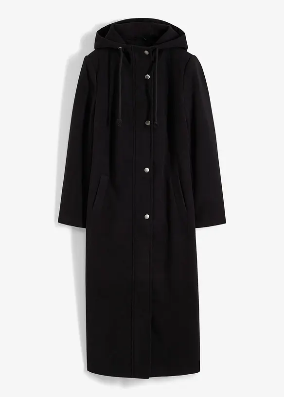 Mantel aus Wollimitat, Maxi-L&auml;nge, bonprix