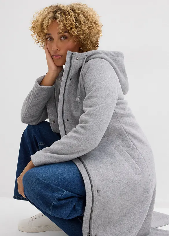 Mantel aus Wollimitat, Maxi-L&auml;nge, bonprix