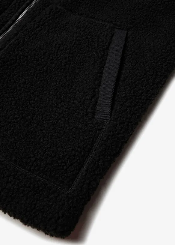 Gef&uuml;tterte Teddy-Fleece Jacke, bonprix