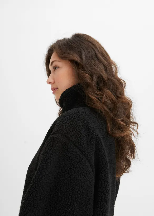 Gef&uuml;tterte Teddy-Fleece Jacke, bonprix