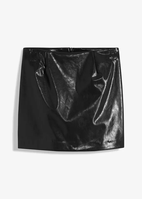 Mini-jupe enduite, bonprix