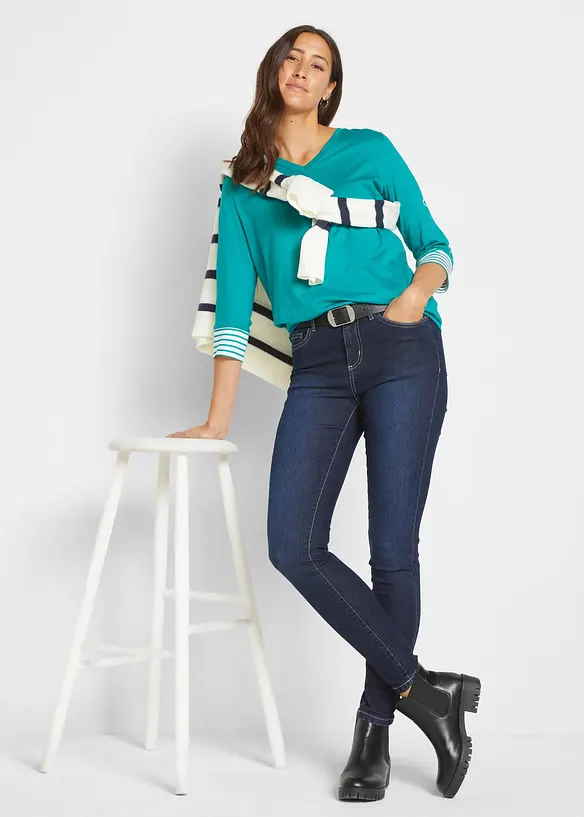 Skinny Jeans Mid Waist, Stretch, bonprix