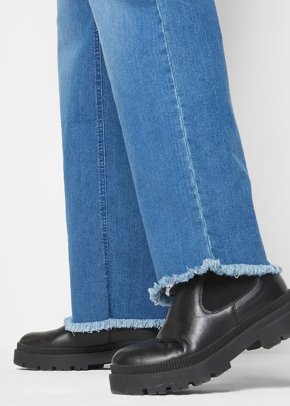 Wide-Leg-Jeans High Waist, bonprix