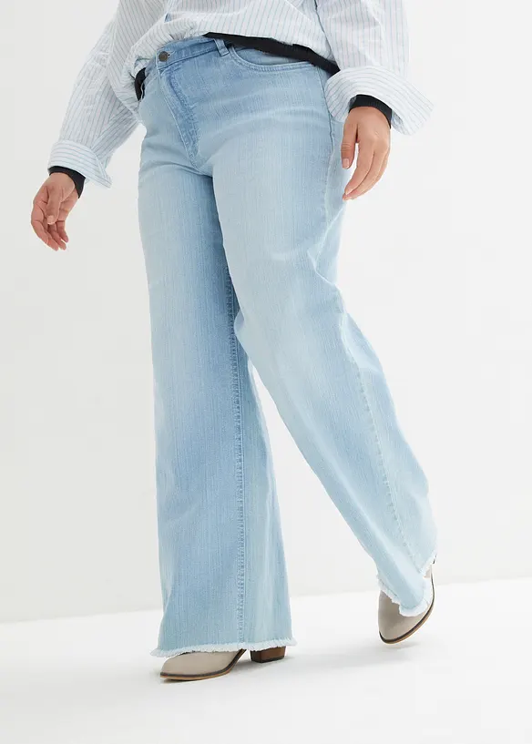 Jean large taille haute, bonprix