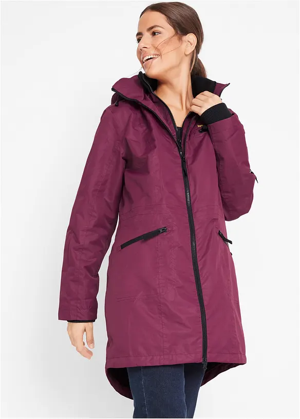 Parka de mi-saison imperm&eacute;able &agrave; capuche, style 2-en-1, bonprix