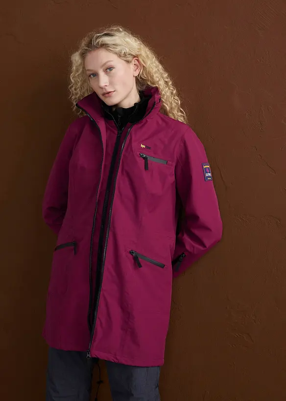 Parka de mi-saison imperm&eacute;able &agrave; capuche, style 2-en-1, bonprix