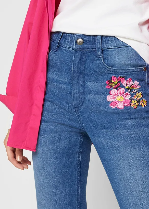 Bootcut-Jeans High Waist, Bequembund, bonprix