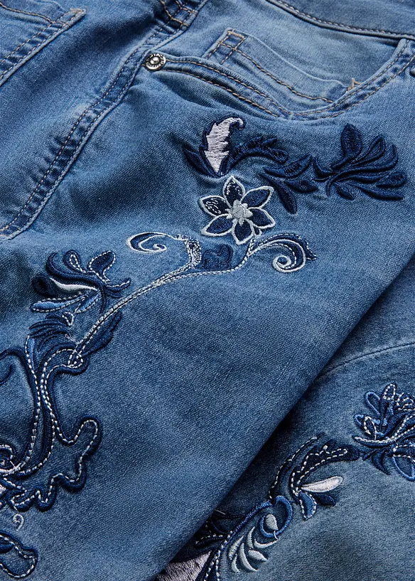 Slim-Fit-Jeans, Mid Waist, cropped, bonprix