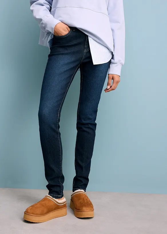 Skinny Jeans Mid Waist, Stretch, bonprix