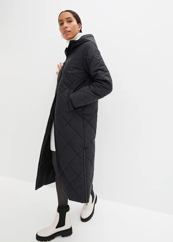 Manteau matelass&eacute; et rembourr&eacute; &agrave; capuche, bonprix