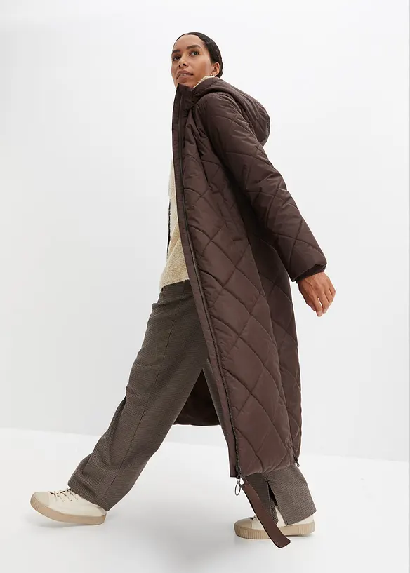 Manteau matelass&eacute; et rembourr&eacute; &agrave; capuche, bonprix