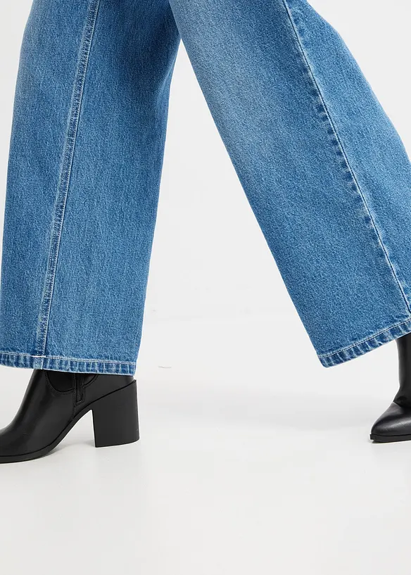 Jean large taille mi-haute, bonprix