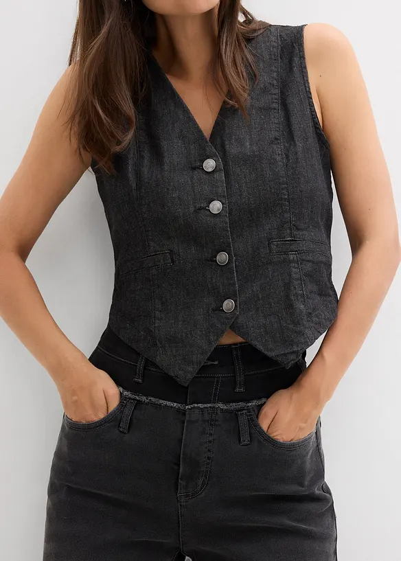 Wide-Leg-Jeans High Waist, bonprix