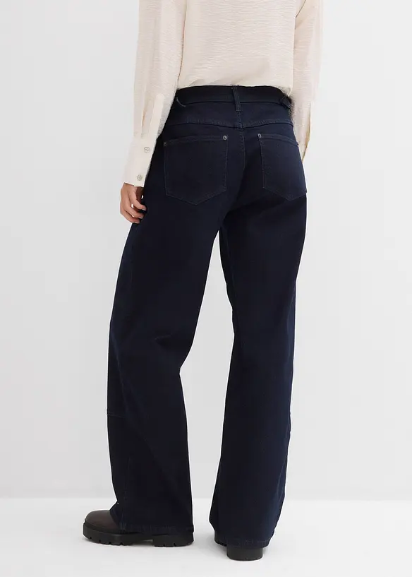 Wide-Leg Jeans Mid Waist, bonprix
